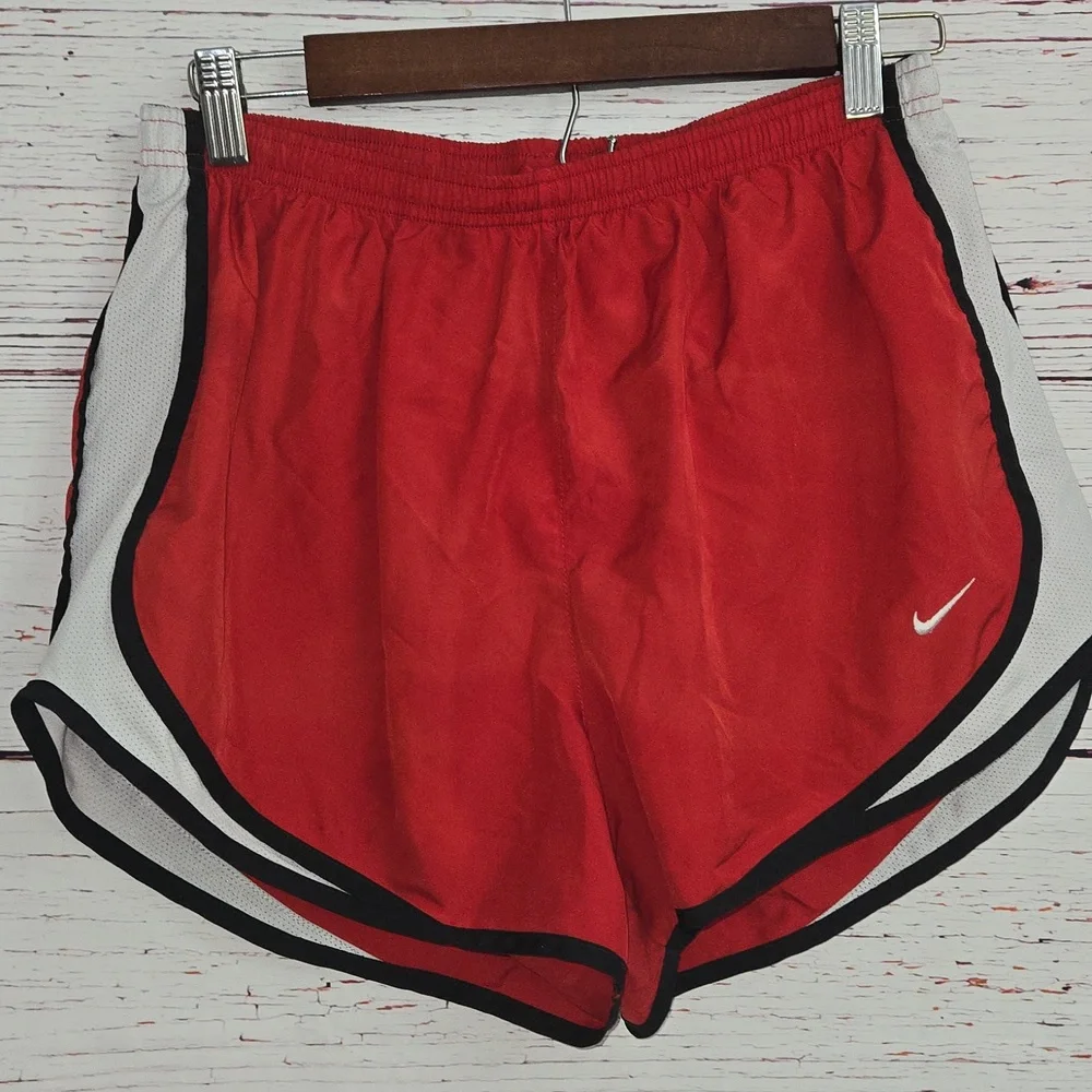 Nike Dri-FIT Red Athletic Shorts Girls Size L